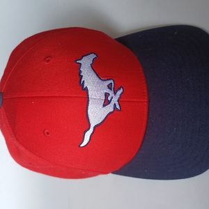 Mustang Red and Navy Blue Baseball Cap 801F Sm-Med calgary stampede hat listing2